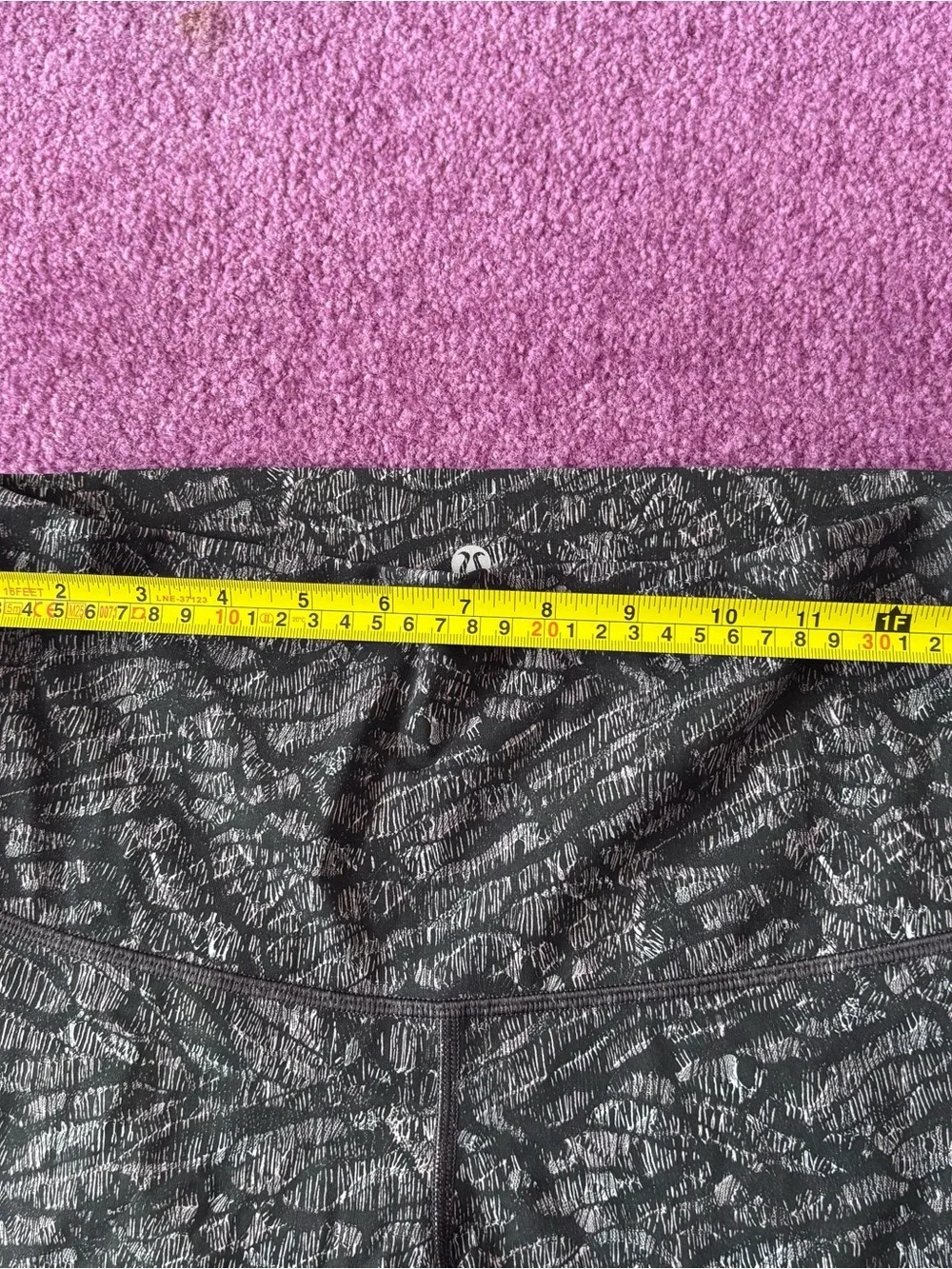 lululemon athletica Gray & Black Patterned High-Rise Leggings